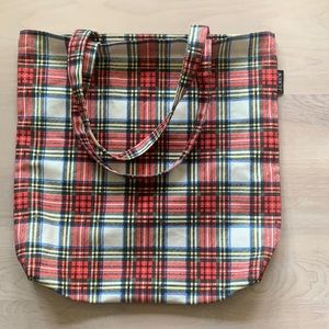 Jcrew tartan tote NWT